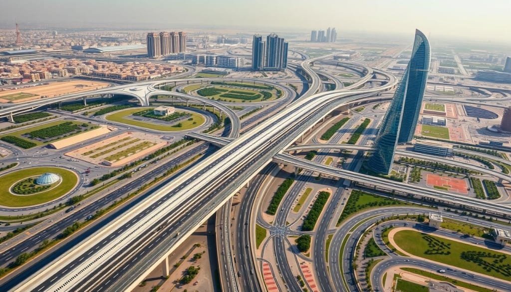 تطور شبكات النقل في الرياض