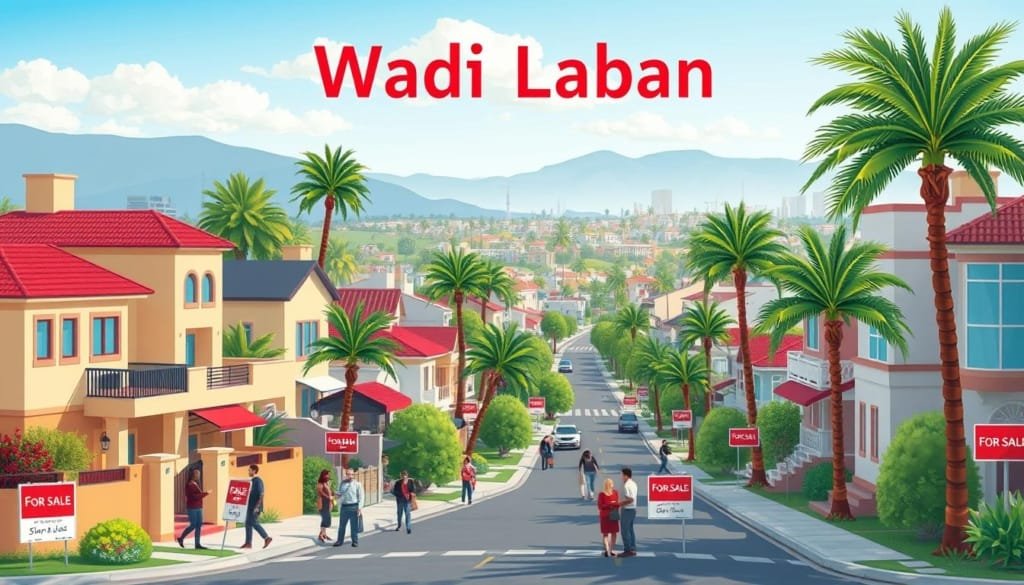 الطلب والعرض في سوق العقارات في حي وادي لبن