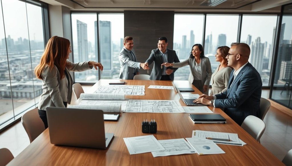 إتمام صفقة عقارية