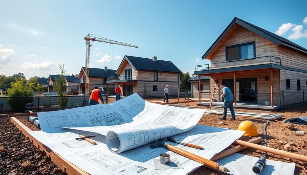 بناء المنازل