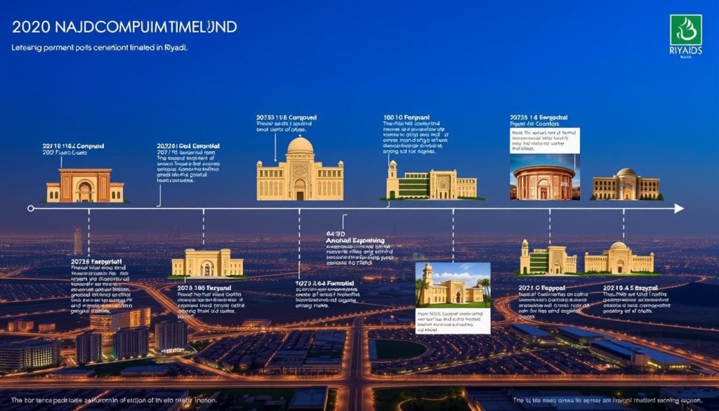 تاريخ تطوير المشروع Najd Compound
