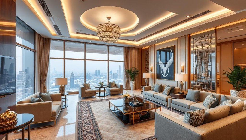 تصميم داخلي لشقق فاخرة